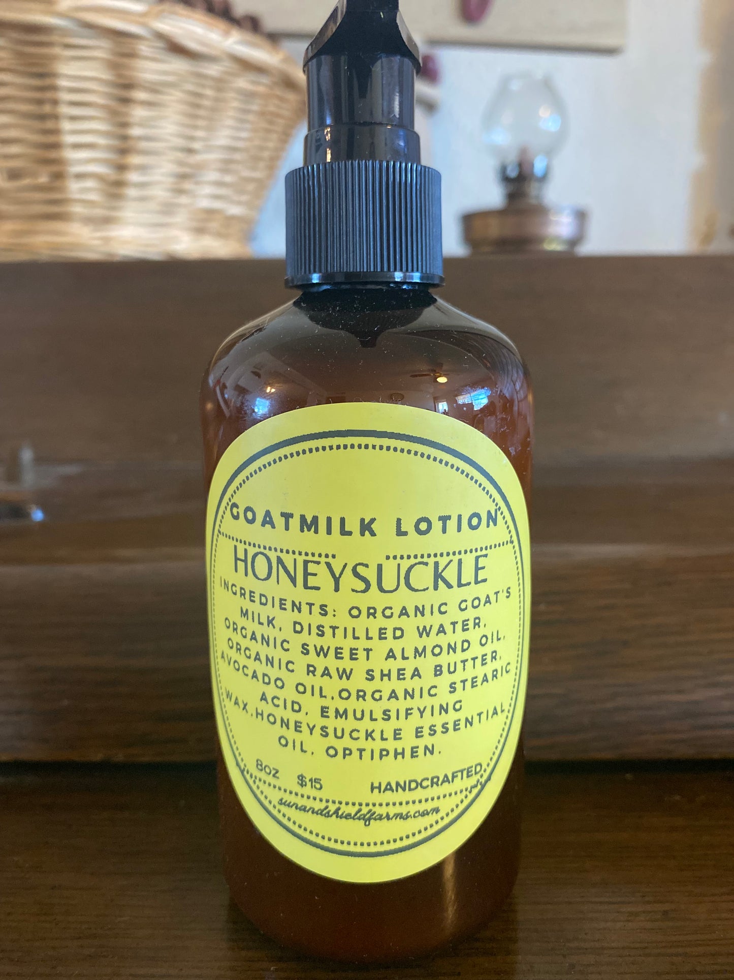 Honeysuckle Organic goat milk lotion
