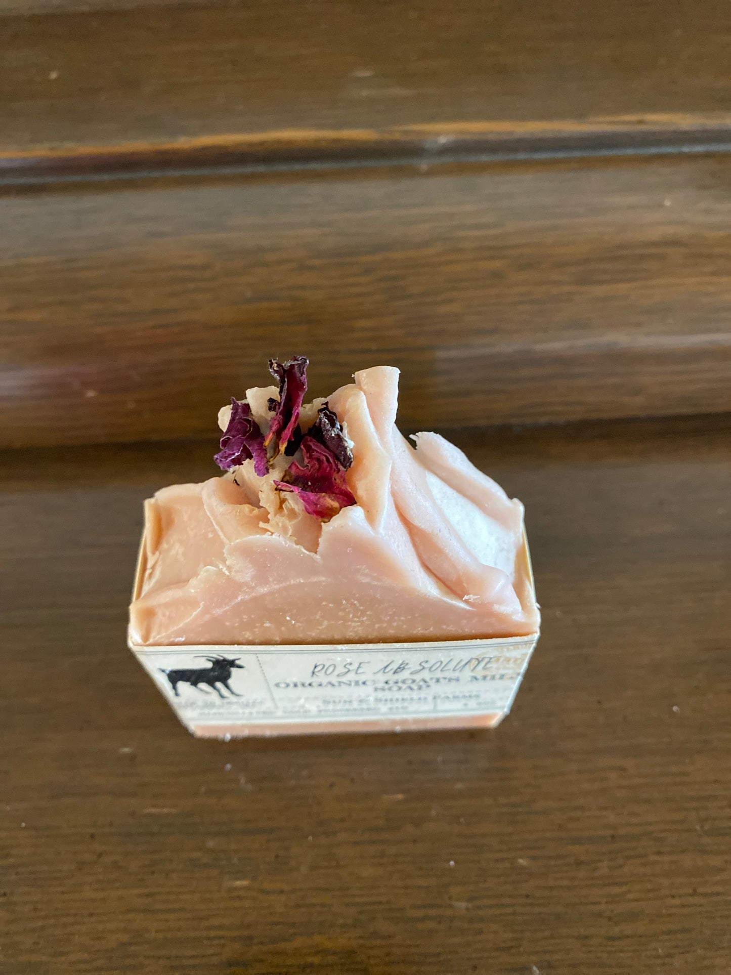 Organic goatmilk soap with rose essential oil
