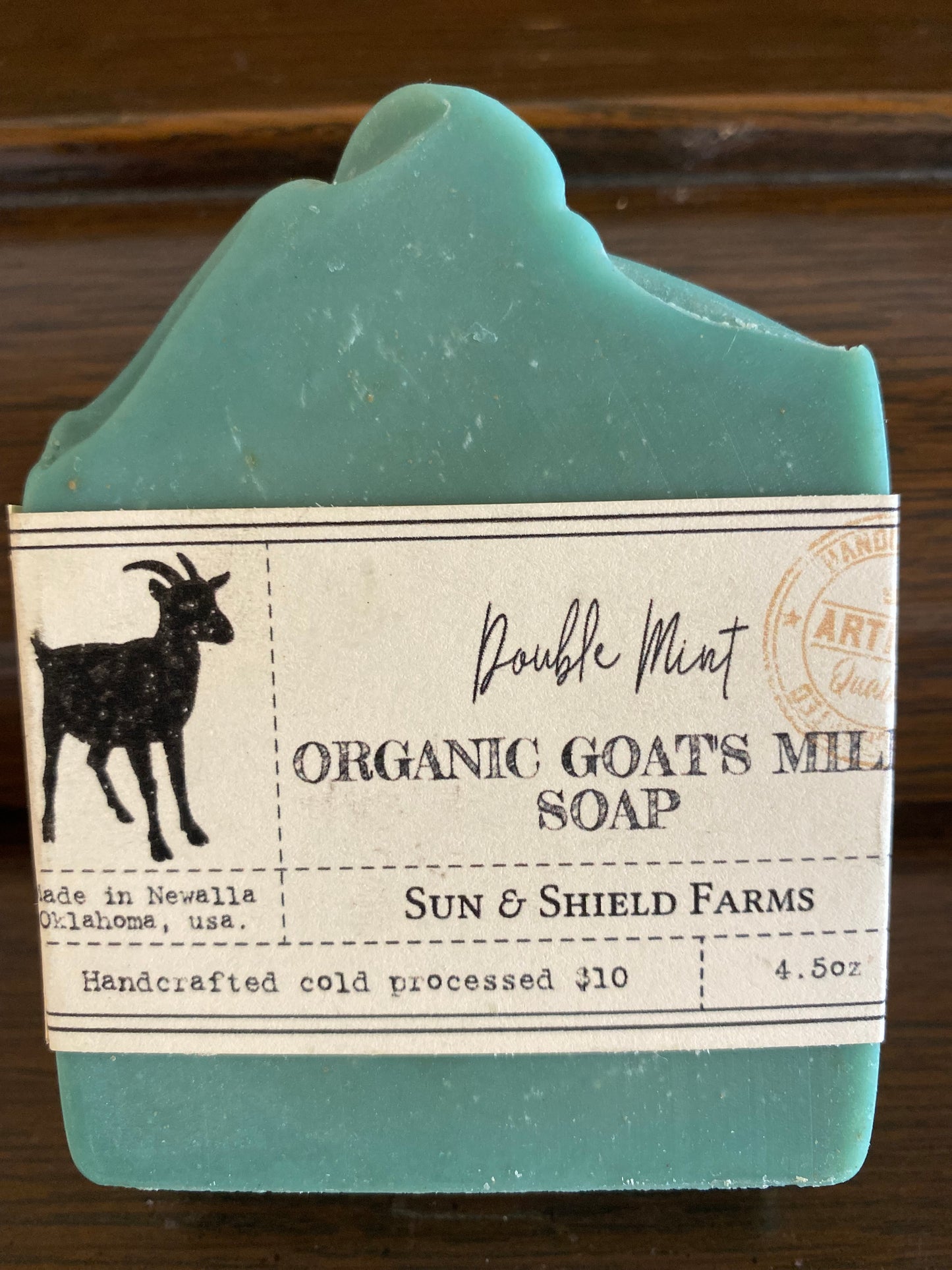 Double Mint Organic goatmilk soap