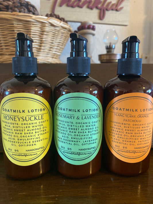 Organic goatmilk lotion 3 bottles