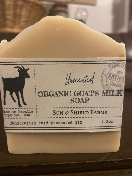 Unscented goatmilk soap